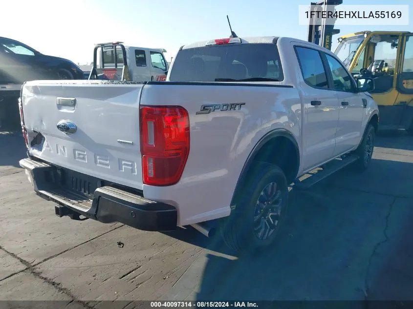 2020 Ford Ranger Xlt VIN: 1FTER4EHXLLA55169 Lot: 40097314