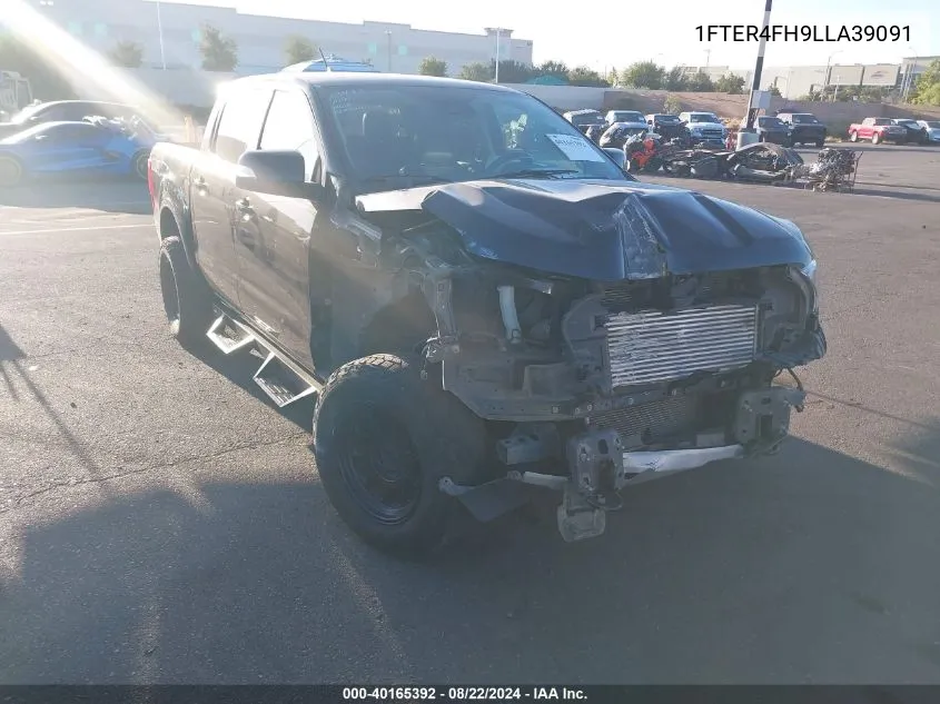 2020 Ford Ranger Lariat VIN: 1FTER4FH9LLA39091 Lot: 40165392