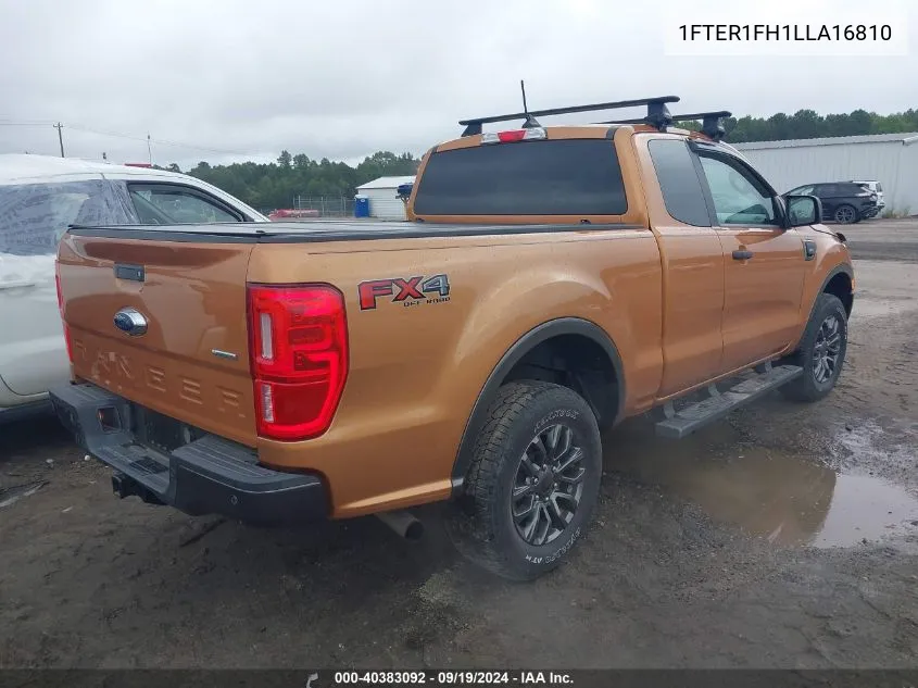 2020 Ford Ranger Xlt VIN: 1FTER1FH1LLA16810 Lot: 40383092