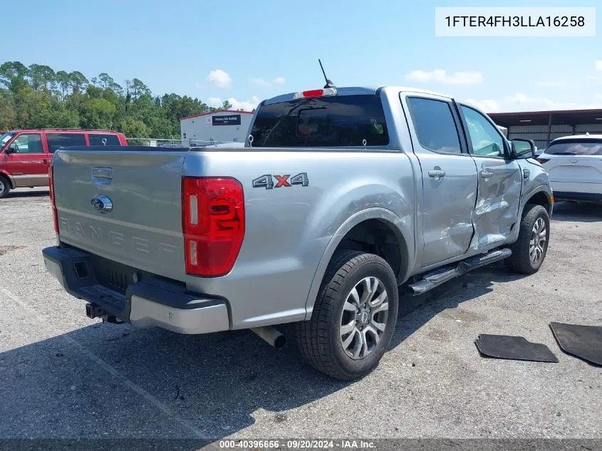 1FTER4FH3LLA16258 2020 Ford Ranger Lariat