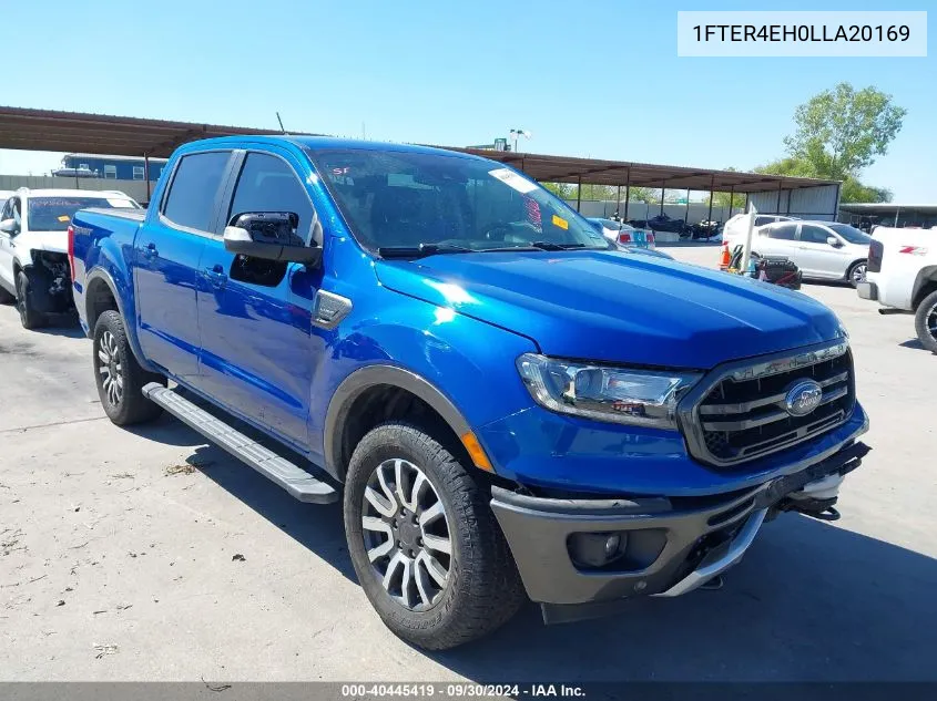 2020 Ford Ranger Lariat VIN: 1FTER4EH0LLA20169 Lot: 40445419