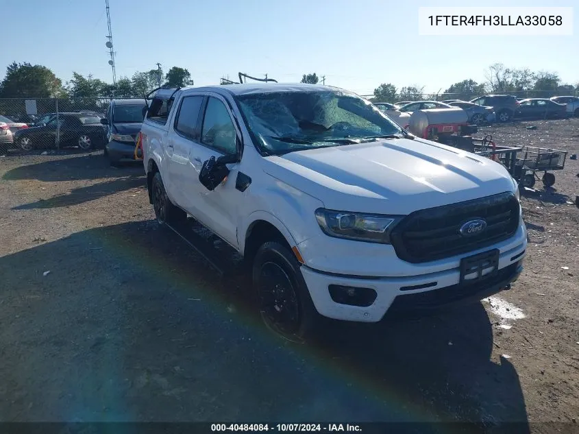 2020 Ford Ranger Xl/Xlt/Lariat VIN: 1FTER4FH3LLA33058 Lot: 40484084