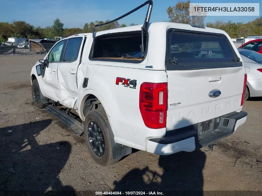 2020 Ford Ranger Xl/Xlt/Lariat VIN: 1FTER4FH3LLA33058 Lot: 40484084