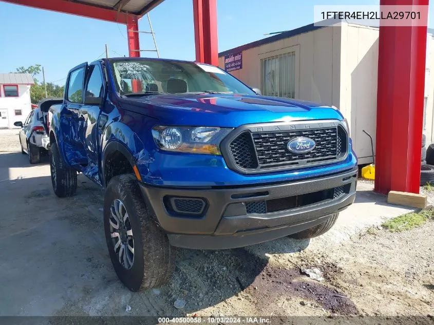 2020 Ford Ranger Xl VIN: 1FTER4EH2LLA29701 Lot: 40500058