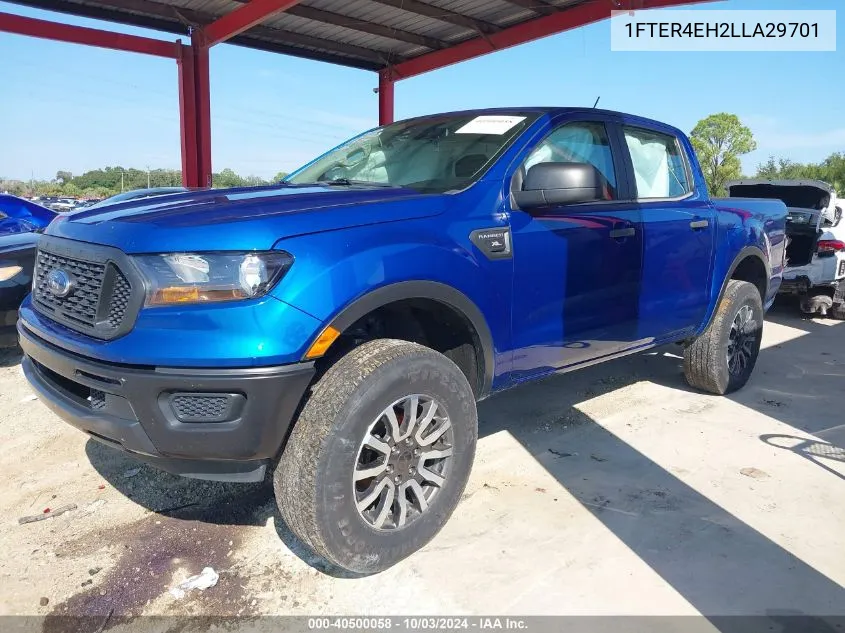 2020 Ford Ranger Xl VIN: 1FTER4EH2LLA29701 Lot: 40500058