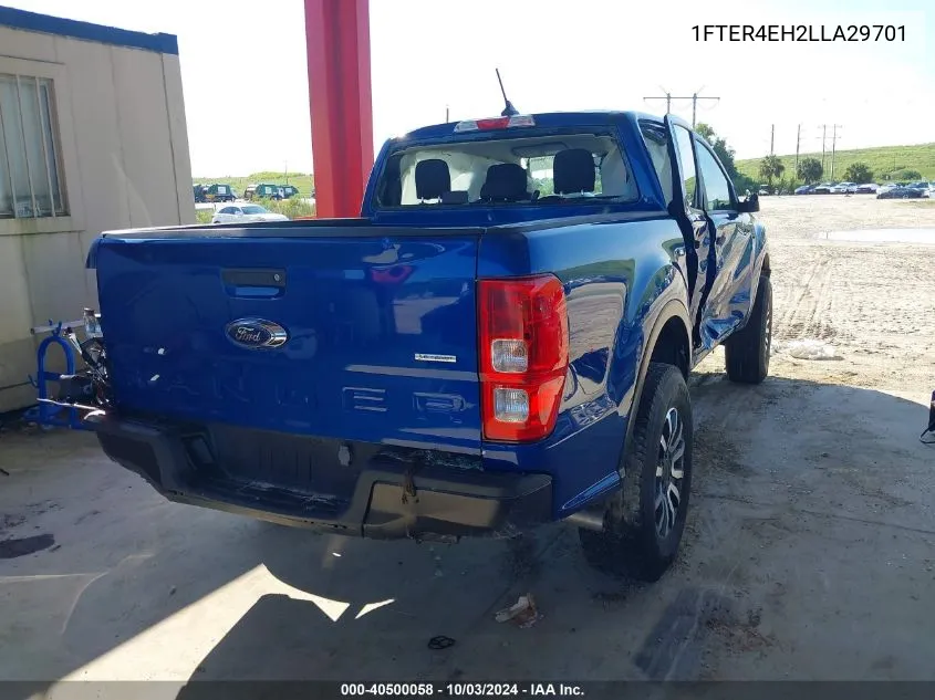 2020 Ford Ranger Xl VIN: 1FTER4EH2LLA29701 Lot: 40500058