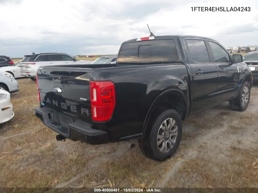 2020 Ford Ranger Lariat VIN: 1FTER4EH5LLA04243 Lot: 40500481