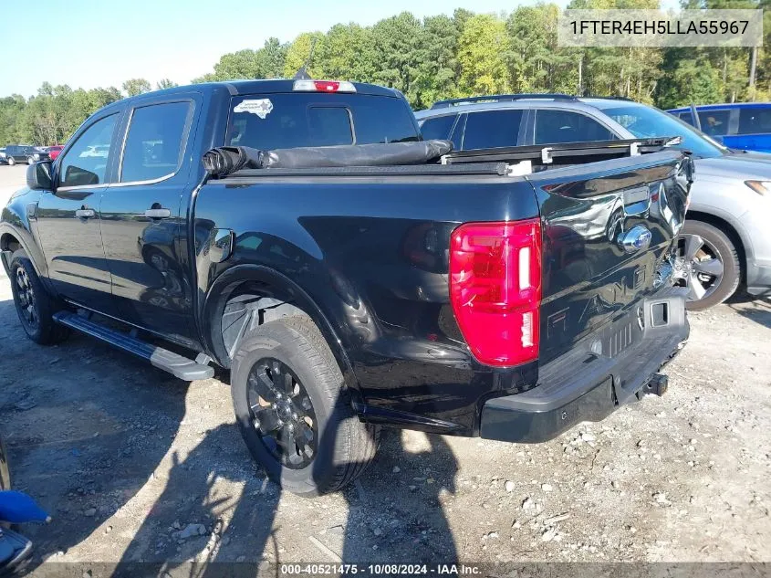 2020 Ford Ranger Xlt VIN: 1FTER4EH5LLA55967 Lot: 40521475