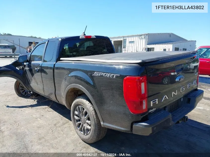 1FTER1EH3LLA43802 2020 Ford Ranger Xlt