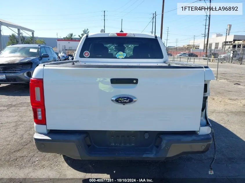 2020 Ford Ranger Xlt VIN: 1FTER4FH9LLA96892 Lot: 40577281