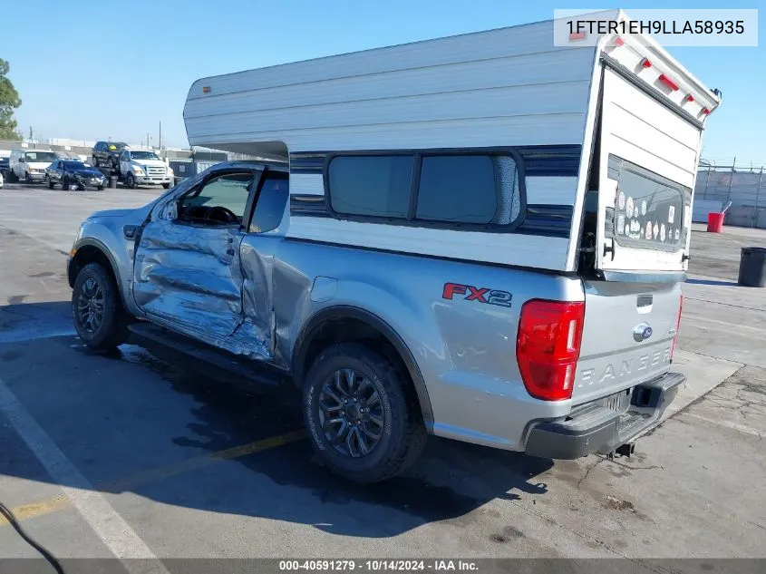 2020 Ford Ranger Xlt VIN: 1FTER1EH9LLA58935 Lot: 40591279