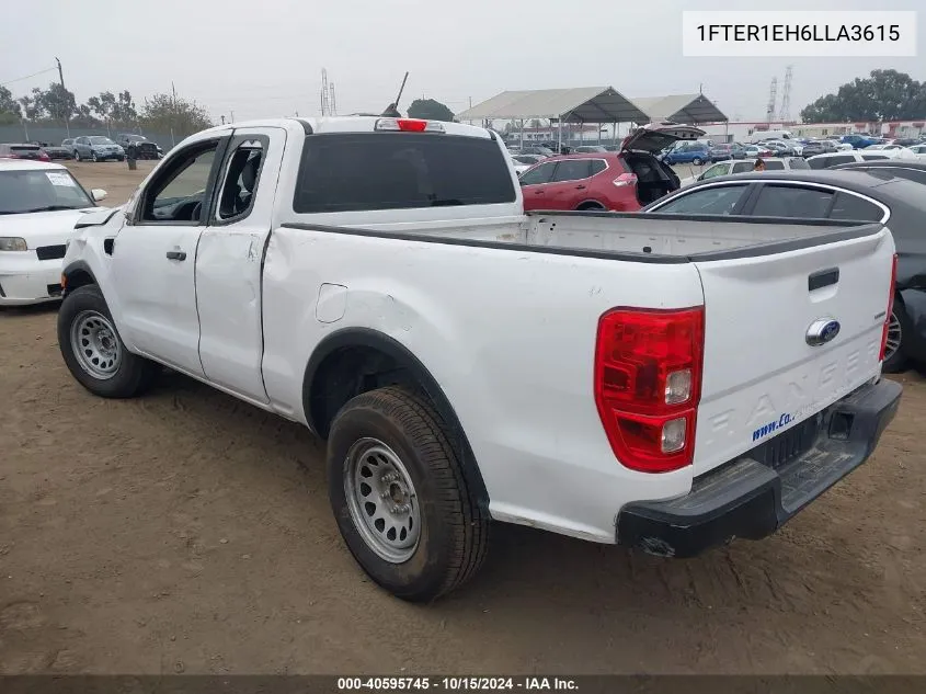 2020 Ford Ranger Xl/Xlt/Lariat VIN: 1FTER1EH6LLA3615 Lot: 40595745