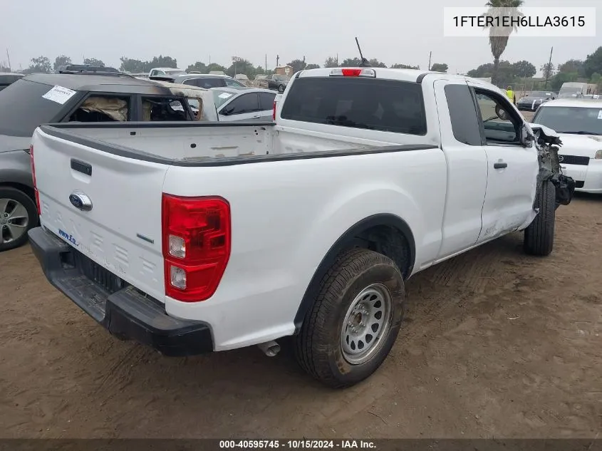 2020 Ford Ranger Xl/Xlt/Lariat VIN: 1FTER1EH6LLA3615 Lot: 40595745