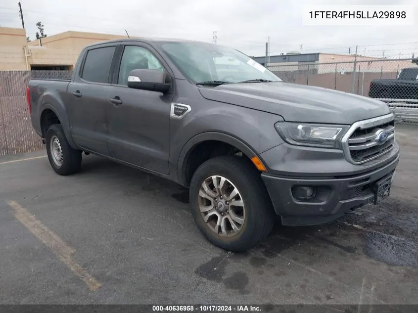 2020 Ford Ranger Lariat VIN: 1FTER4FH5LLA29898 Lot: 40636958