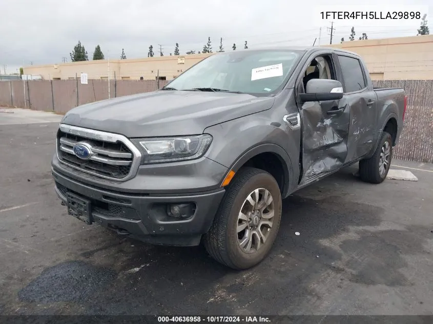 2020 Ford Ranger Lariat VIN: 1FTER4FH5LLA29898 Lot: 40636958