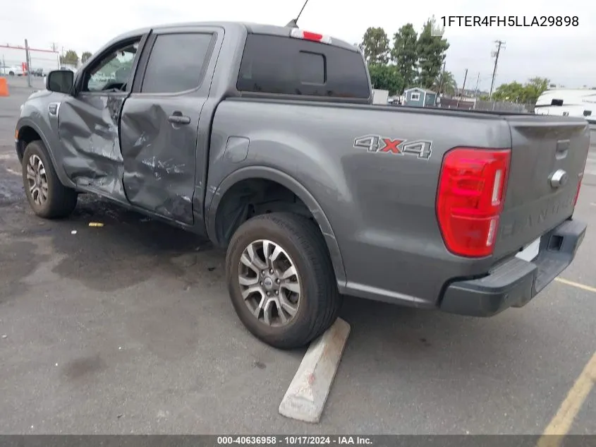 2020 Ford Ranger Lariat VIN: 1FTER4FH5LLA29898 Lot: 40636958