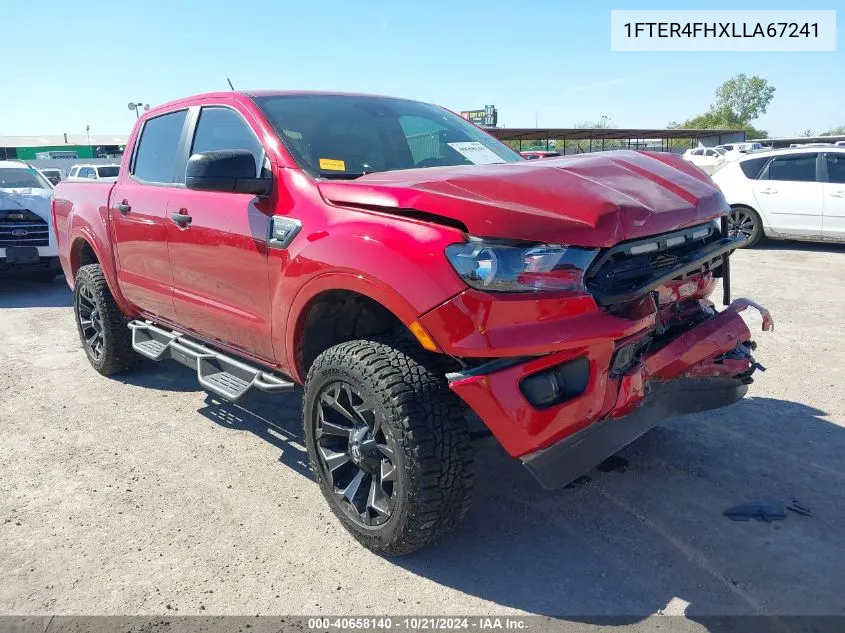 2020 Ford Ranger Xlt VIN: 1FTER4FHXLLA67241 Lot: 40658140