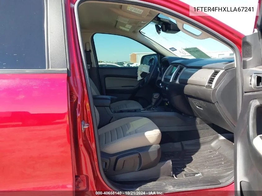 2020 Ford Ranger Xlt VIN: 1FTER4FHXLLA67241 Lot: 40658140