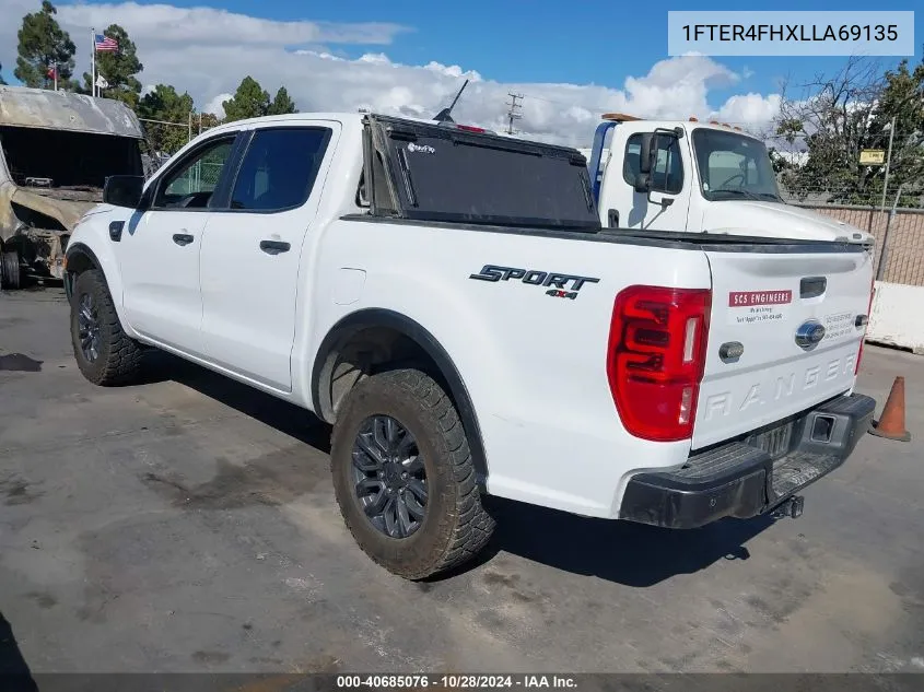 1FTER4FHXLLA69135 2020 Ford Ranger Xlt