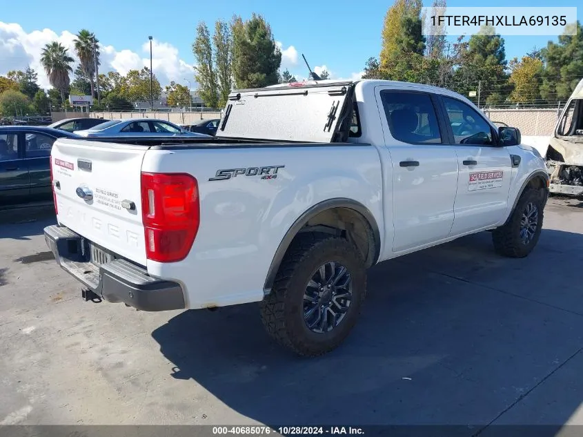 2020 Ford Ranger Xlt VIN: 1FTER4FHXLLA69135 Lot: 40685076