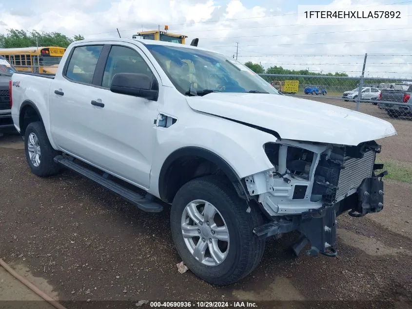 2020 Ford Ranger Xl VIN: 1FTER4EHXLLA57892 Lot: 40690936