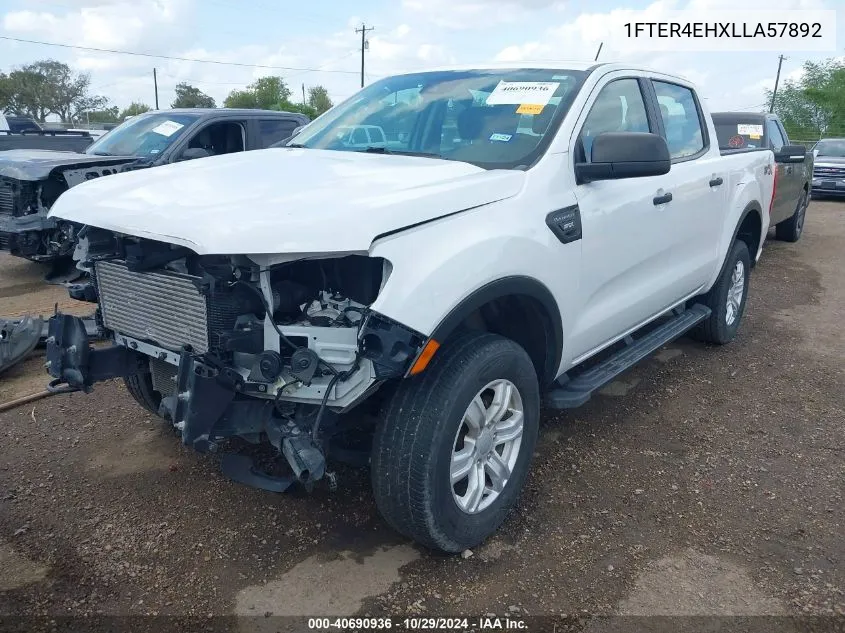 2020 Ford Ranger Xl VIN: 1FTER4EHXLLA57892 Lot: 40690936