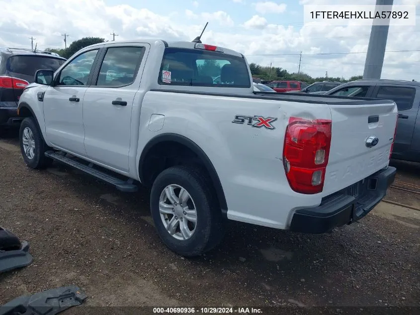 2020 Ford Ranger Xl VIN: 1FTER4EHXLLA57892 Lot: 40690936