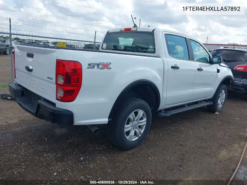 2020 Ford Ranger Xl VIN: 1FTER4EHXLLA57892 Lot: 40690936