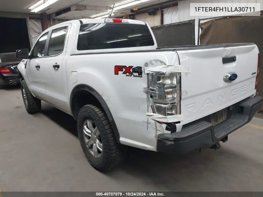 2020 Ford Ranger Xl VIN: 1FTER4FH1LLA30711 Lot: 40707079