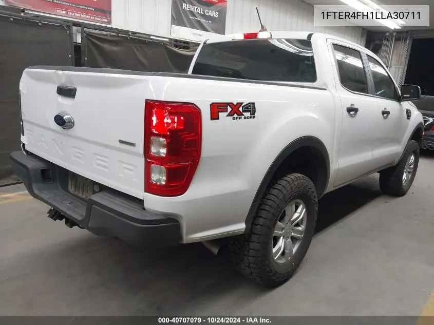 2020 Ford Ranger Xl VIN: 1FTER4FH1LLA30711 Lot: 40707079