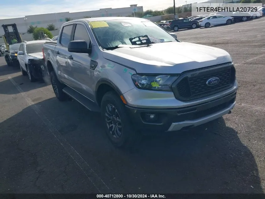 2020 Ford Ranger Xlt VIN: 1FTER4EH1LLA20729 Lot: 40712800