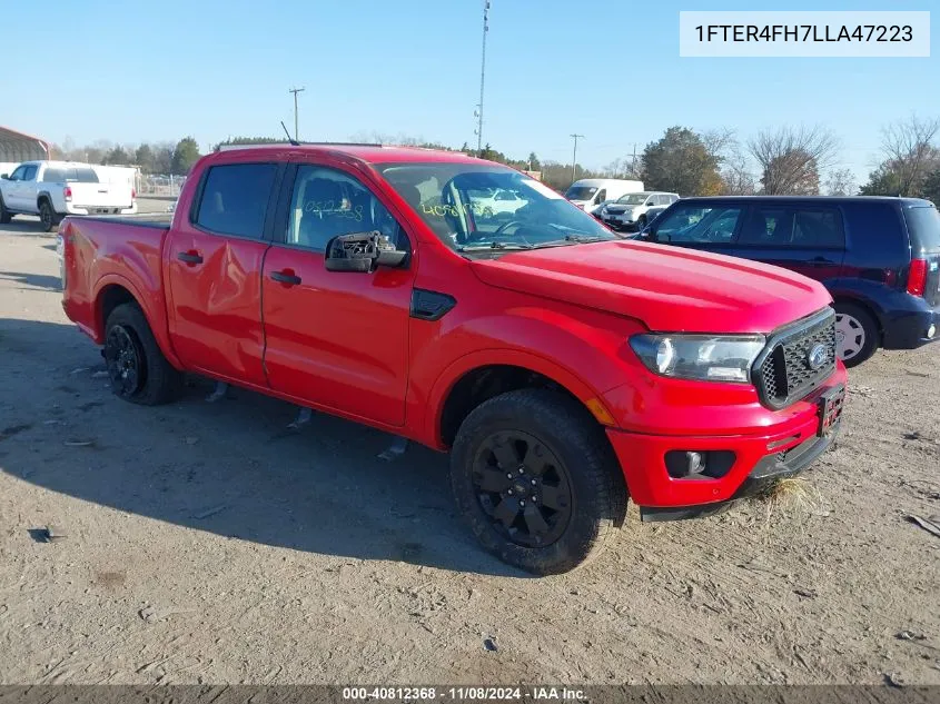 2020 Ford Ranger Xlt VIN: 1FTER4FH7LLA47223 Lot: 40812368