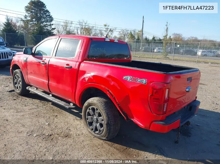 2020 Ford Ranger Xlt VIN: 1FTER4FH7LLA47223 Lot: 40812368