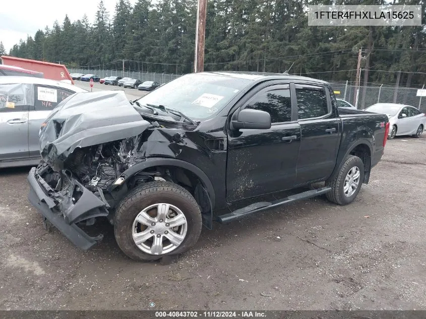 2020 Ford Ranger Xl VIN: 1FTER4FHXLLA15625 Lot: 40843702