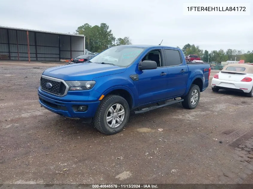 2020 Ford Ranger Xlt VIN: 1FTER4EH1LLA84172 Lot: 40845576