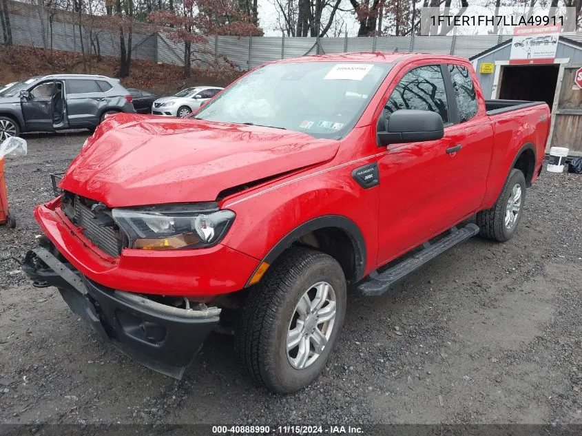 2020 Ford Ranger Xl VIN: 1FTER1FH7LLA49911 Lot: 40888990