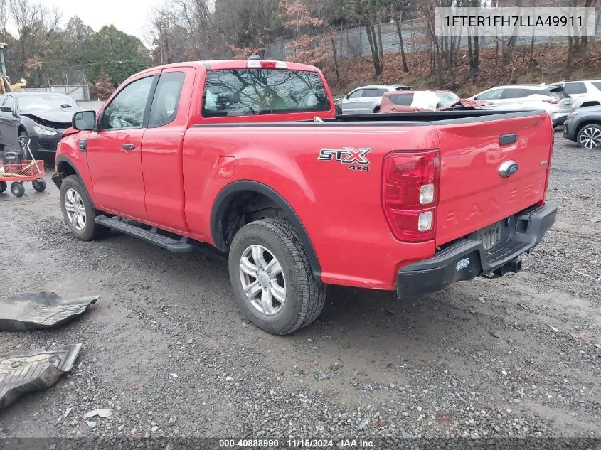 2020 Ford Ranger Xl VIN: 1FTER1FH7LLA49911 Lot: 40888990