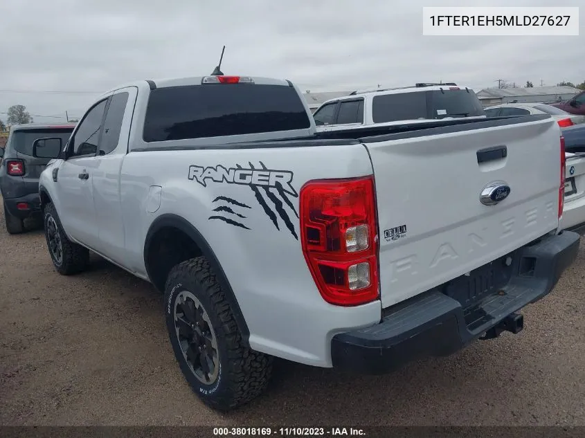 2021 Ford Ranger Xl VIN: 1FTER1EH5MLD27627 Lot: 38018169