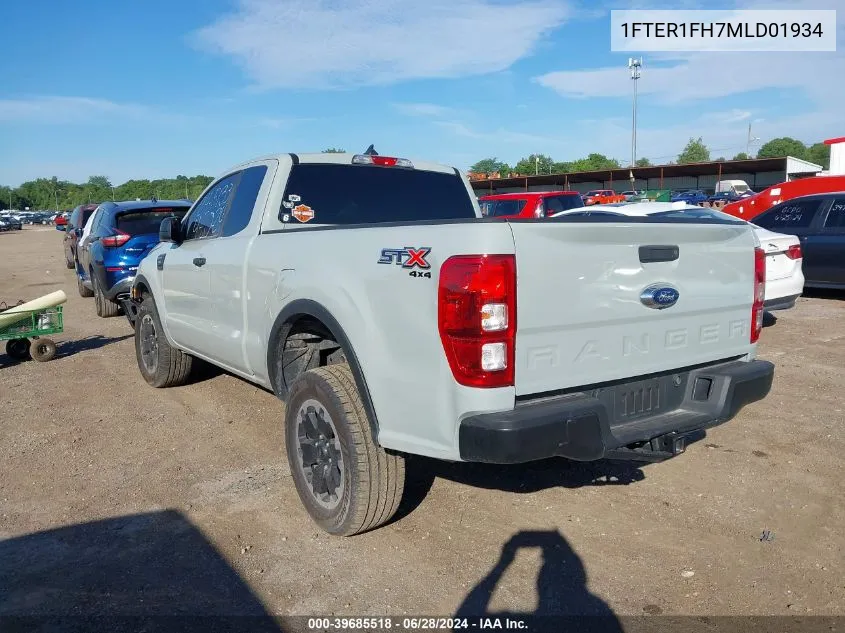 2021 Ford Ranger Xl VIN: 1FTER1FH7MLD01934 Lot: 39685518