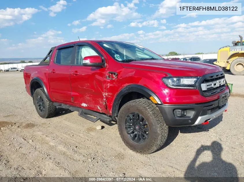 2021 Ford Ranger Lariat VIN: 1FTER4FH8MLD38122 Lot: 39843397