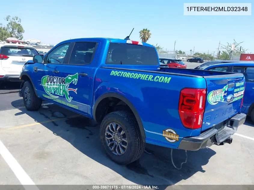 2021 Ford Ranger Xlt VIN: 1FTER4EH2MLD32348 Lot: 39871175