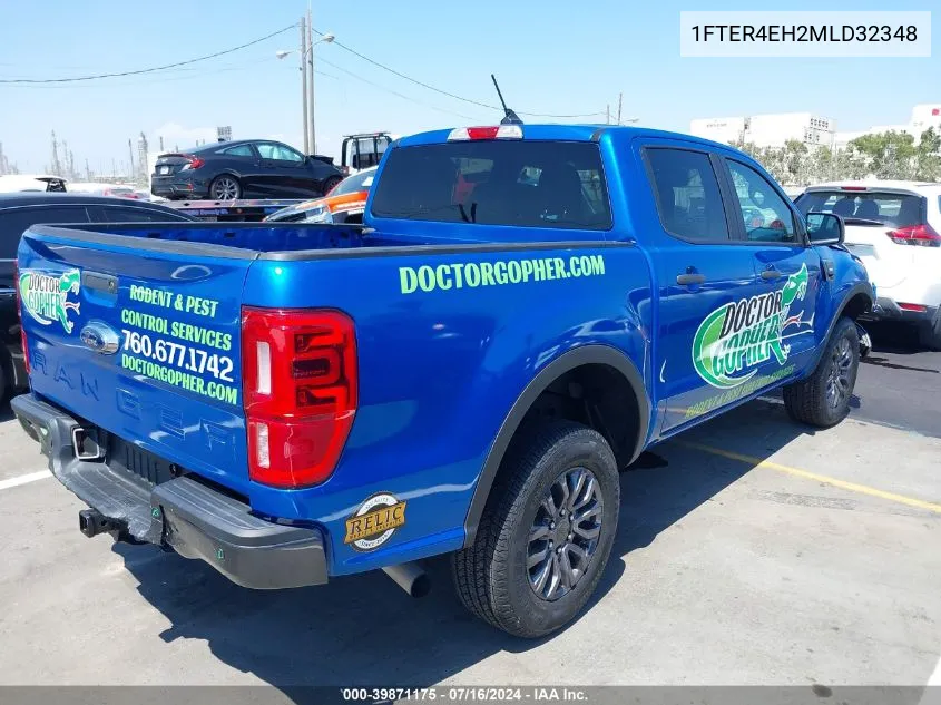 2021 Ford Ranger Xlt VIN: 1FTER4EH2MLD32348 Lot: 39871175