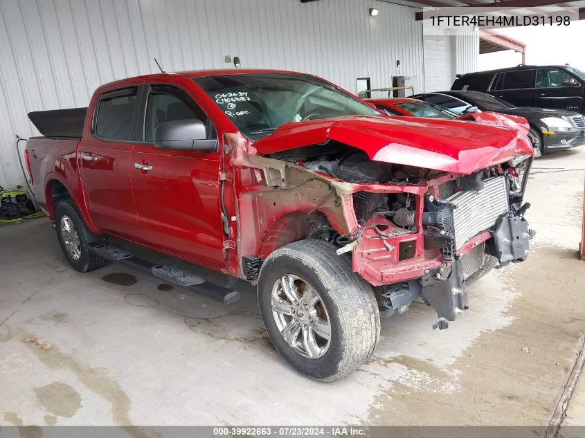 2021 Ford Ranger Xlt VIN: 1FTER4EH4MLD31198 Lot: 39922663