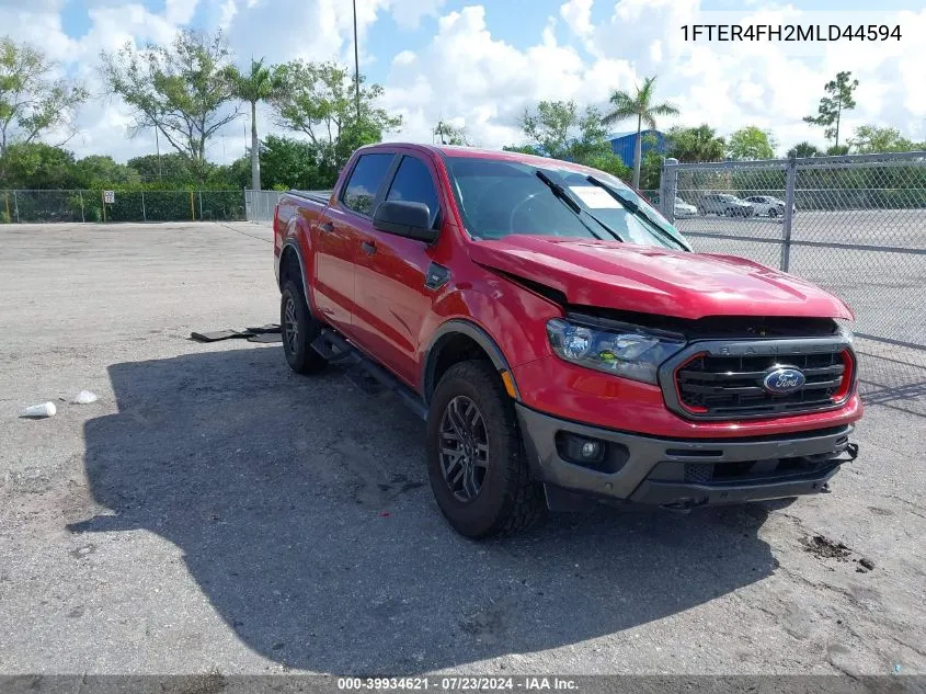 2021 Ford Ranger Xlt VIN: 1FTER4FH2MLD44594 Lot: 39934621