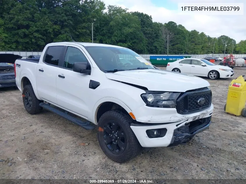 2021 Ford Ranger Xlt VIN: 1FTER4FH9MLE03799 Lot: 39945369