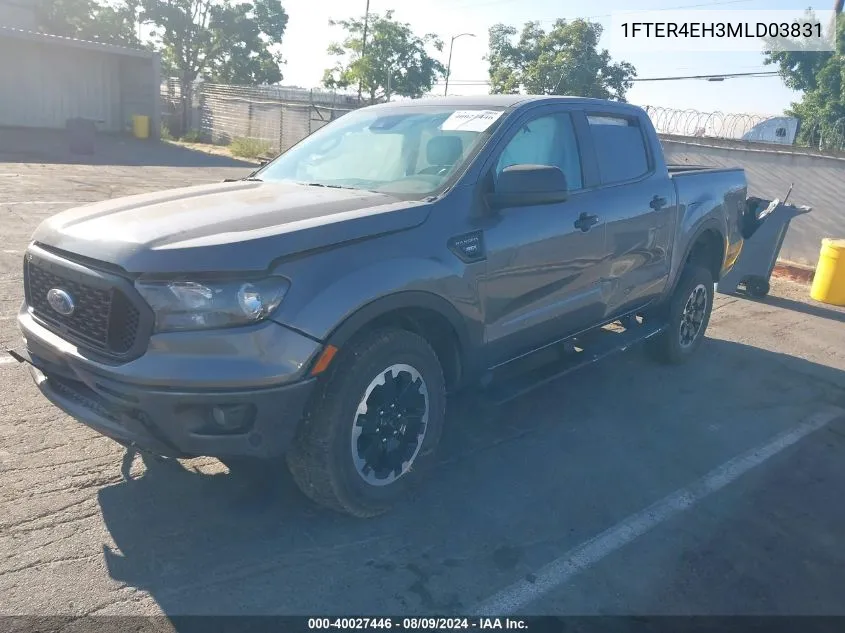 2021 Ford Ranger Xl VIN: 1FTER4EH3MLD03831 Lot: 40027446