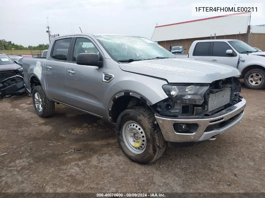 1FTER4FH0MLE00211 2021 Ford Ranger Xlt