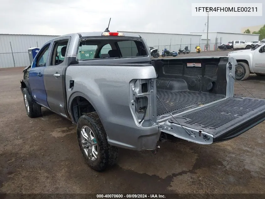 1FTER4FH0MLE00211 2021 Ford Ranger Xlt