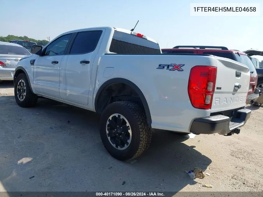 2021 Ford Ranger Xl VIN: 1FTER4EH5MLE04658 Lot: 40171090