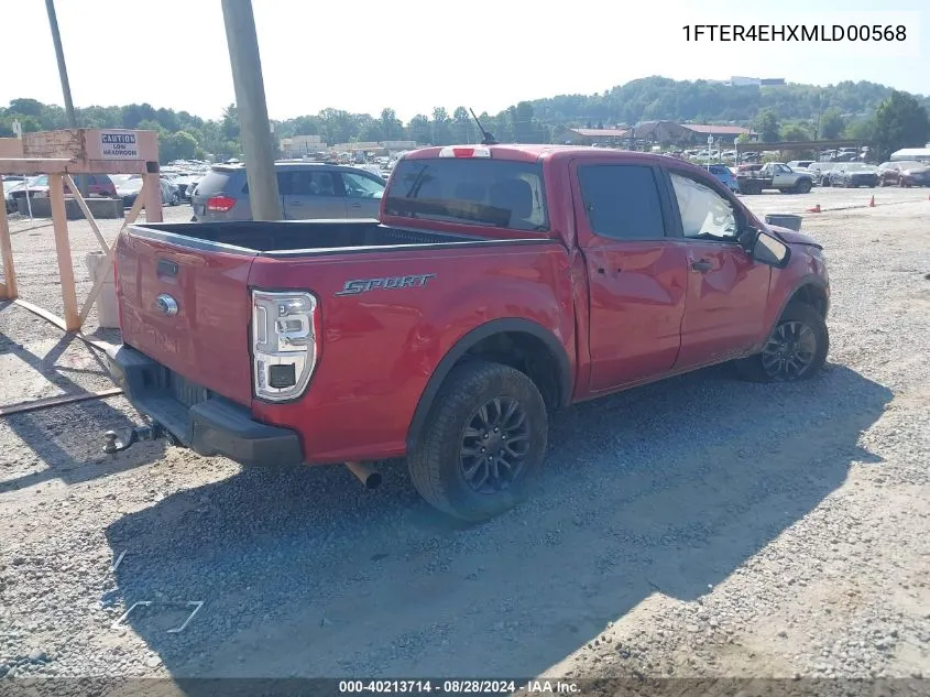 2021 Ford Ranger Xlt VIN: 1FTER4EHXMLD00568 Lot: 40213714